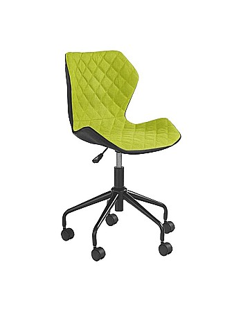 Set birou ergonomic HM Julia inaltime reglabila, unghi inclinare ajustabil, cu scaun HM Matrix negru/verde, stofa, 100 kg si dulapior rulant HM Nils, cu roti, lemn, natur [3]