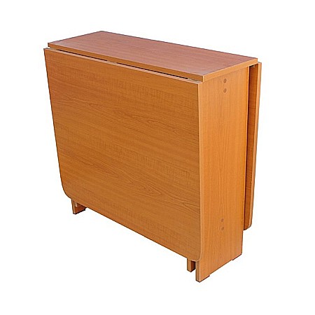 Set masa plianta MD1, bucatarie si living, Pal Melaminat, colturi rotunjite, 6 persoane, 160x80x75 cm si 6 scaune pliante lemn, tapitate cu piele ecologica, fag [4]