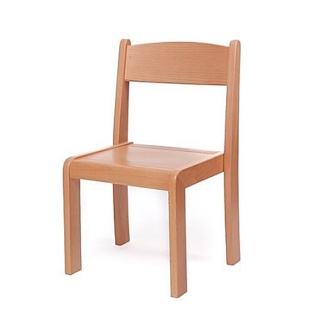 Set masa si 4 scaune gradinita Bambi, H35, natur [4]