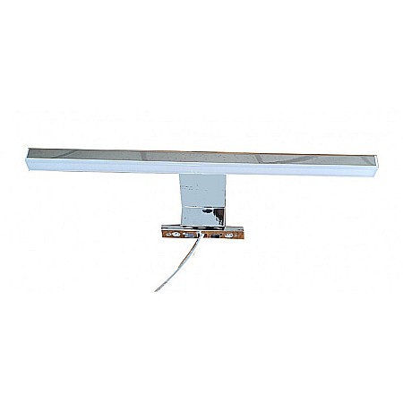 Set mobilier baie suspendat, cu lavoar ceramic, GN0541, front MDF, 60 cm, 2 sertare, glisiere soft close si dulap cu oglinda Celine, PAL, iluminare led, alb [3]