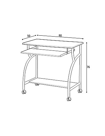 Set mobilier birou copii HM B6, MDF, metalic, spatii depozitare, cu scaun HM Gonzo 3 gri inchis, stofa, 90 kg si dulapior rulant HM Nils, cu roti, lemn, natur [7]