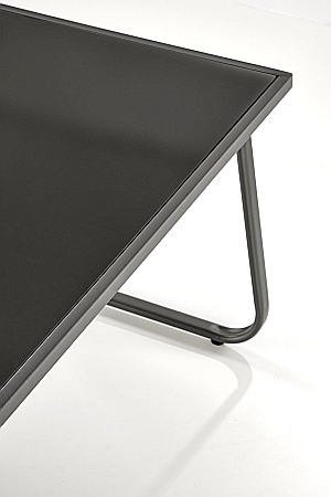 Set mobilier de gradina si terasa HM Conor, metalic, tapiterie textilena, cu canapea, fotolii si masuta cafea, 4 persoane, gri inchis [17]