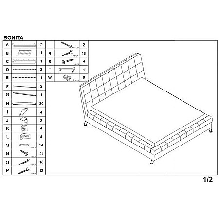 Set pat HM Bonita tapitat cu piele ecologica, somiera inclusa, maro, saltea cu arcuri impachetate individual Neptun Memory Pocket Comfort 160x200x30cm, 7 zone de confort, spuma poliuretanica HR, memory foam 4 cm, husa hipoalergenica, fermitate mediu-soft [2]