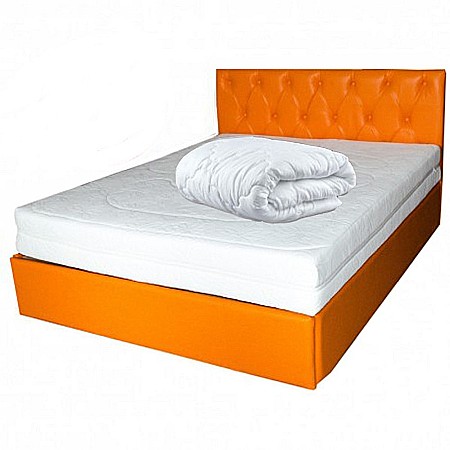 Seturi saltele - Set Saltea cu arcuri, Cronos HR Spring Comfort 160x200x24cm, cu spuma poliuretanica HR 3,5 cm pe ambele fete, husa detasabila tricot, hipoalergenic, fermitate medie, Saltsib plus pilota microfibra iarna, lavabila la 95°C