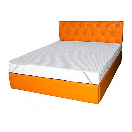 Set Saltea cu arcuri, Cronos HR Spring Comfort 180x200x24cm, cu spuma poliuretanica HR 3,5 cm pe ambele fete, husa detasabila tricot, hipoalergenic, fermitate medie, Saltsib plus husa matlasata, colturi rotunjite, lavabila la  95°C [0]