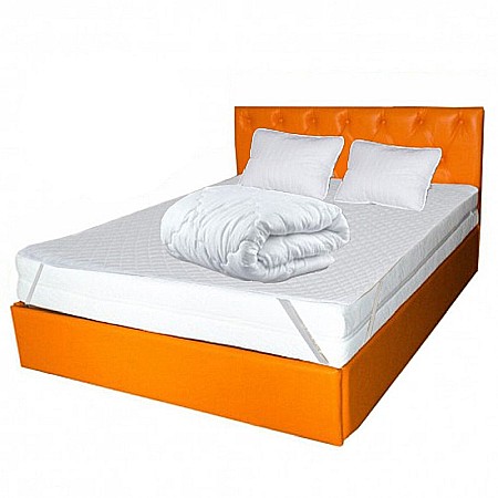 Set Saltea cu arcuri impachetate individual 7 zone de confort Marte Pocket One 180x200x23cm, husa, hipoalergenica, fermitate mediu-soft, Pachet textile Avantaj cu 2 perne matlasate 50x70cm, husa antialergica, pilota iarna, densitate 400g/m², 200x200cm [1]