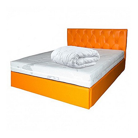 Set Saltea cu arcuri impachetate individual Neptun Memory Pocket Comfort 140x200x30cm, 7 zone de confort, spuma poliuretanica HR, memory foam 4 cm, husa detasabila hipoalergenica, fermitate mediu spre soft, Saltsib plus pilota iarna matlasata, 180x200cm [0]