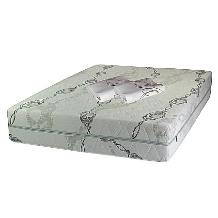 Set Saltea cu arcuri impachetate individual, Neptun Memory Pocket Comfort 160x200x30cm, 7 zone de confort, spuma poliuretanica HR, memory foam 4 cm, husa hipoalergenica, fermitate mediu-soft, 2 perne ortopedice memory SB 52x32 cm, husa lavabila la 40°C [0]