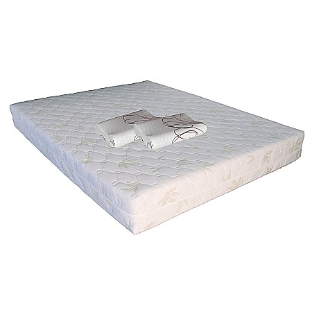 Seturi saltele - Set Saltea cu arcuri impachetate individual pe 7 zone de confort, Marte Pocket One 180x200x23cm, husa detasabila, tricot aloe vera, hipoalergenica, fermitate mediu-soft, Saltsib plus 2 perne ortopedice memory SB 52x32 cm, husa lavabila la 40°C