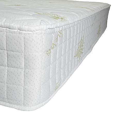 Set Saltea cu arcuri impachetate individual Pocket Spring Milano, 140x200x24cm, fermitate mediu spre soft, sistem de aerisire perimetral, Saltex plus 2 perne matlasate, umplutura poliester, 50x70cm si husa hipoalergenica, microfibra, lavabila la 95°C [2]