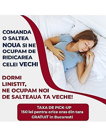 Set Saltea cu arcuri, Super Ortopedica Sofia, 160x200x20cm, fermitate medie, plasa arcuri tip Bonell, reversibila, sistem aerisire cu butoni, Saltex plus 2 perne matlasate microfibra 50x70cm, lavabile la 60°C [6]