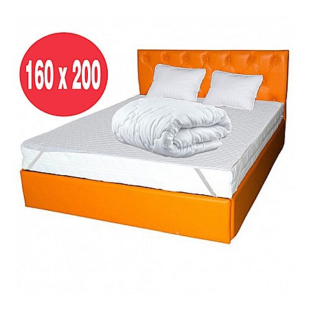 Set Saltea cu spuma, Mercur Comfort Flex Plus 160x200x20cm, fermitate mediu spre tare, hipoalergenica, husa detasabila, Saltsib plus 2 perne matlasate 50x70cm, lavabile la 60°C, husa microfibra, antialergica si pilota iarna, densitate 400g/m², 180x200cm [1]