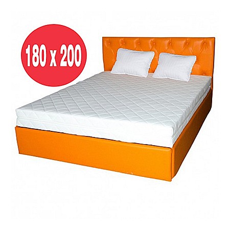 Set Saltea cu spuma, Mercur Comfort Flex Plus 180x200x20cm, fermitate mediu spre tare, hipoalergenica, husa detasabila, Saltsib plus 2 perne matlasate 50x70cm, umplutura fibre de poliester, lavabile la 60°C [2]