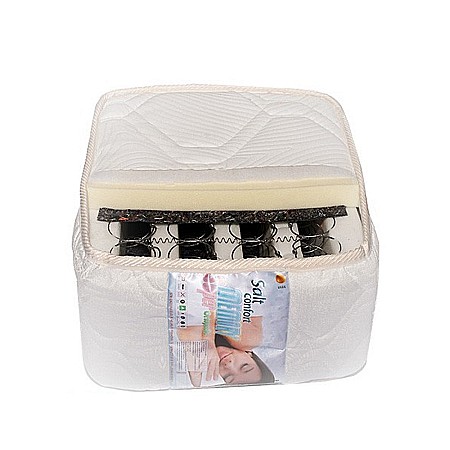 Set Saltea ortopedica, cu arcuri, Memory Super Ortopedic Azalee, 160x200x25cm, fermitate mediu spre tare, cu plasa de arcuri Bonell, memory foam 5 cm, sistem de aerisire spaceair, Salt Confort plus pilota iarna, microfibra, lavabila la 95°C [8]