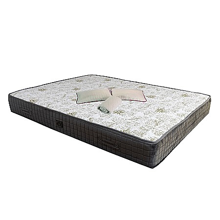 Produse - Set Saltea ortopedica cu arcuri Roza Super Lux Ortopedic 160x200x25cm, fermitate mediu-tare, plasa arcuri Bonell, fara vara-iarna, aerisire spaceair, greutate maxima sustinuta 100 kg/utilizator, 2 perne matlasate, husa hipoalergenica lavabila la 95°C