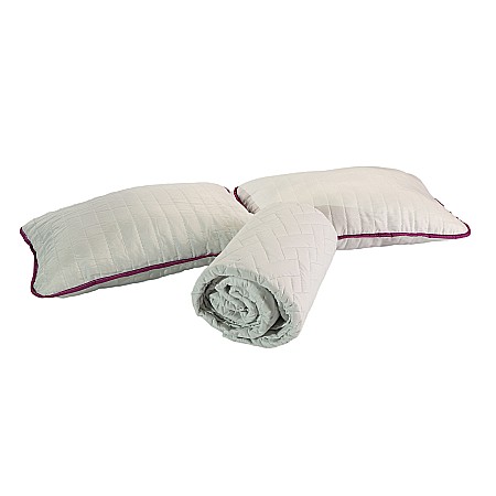 Set Saltea ortopedica cu arcuri, Super Ortopedica Lux Roma, 180x200x23cm, fermitate tare, plasa arcuri tip Bonell, fata vara-iarna, sistem aerisire perimetral, Saltex plus 2 perne matlasate antialergice, 50x70cm si husa hipoalergenica, lavabila la 95°C [6]