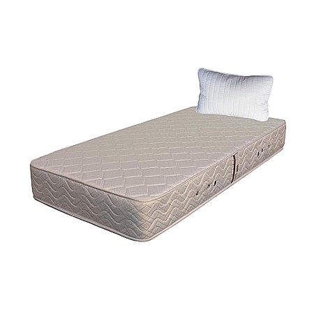 Promotii - Set Saltea ortopedica cu arcuri, Super Ortopedica Sofia, 90x200x20cm, fermitate medie, cu plasa arcuri tip Bonell, fata vara-iarna, sistem aerisire cu butoni, Saltex plus perna matlasata, antialergica, 50x70cm