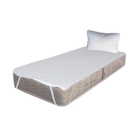 Produse - Set Saltea ortopedica cu arcuri, Super Ortopedica Sofia, 90x200x20cm, fermitate medie, cu plasa arcuri tip Bonell, fata vara-iarna, sistem aerisire cu butoni, Saltex plus perna matlasata, antialergica, 50x70cm si husa hipoalergenica, lavabila la 95°C