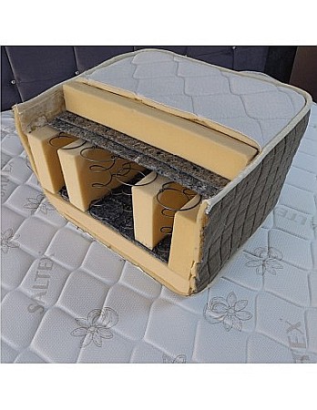 Set Saltea ortopedica cu arcuri, Venetia Super Ortopedica Lux Flexa 160x200x30cm, fermitate tare, plasa arcuri tip Bonell, reversibila, sistem aerisire perimetral, Saltex plus pilota vara, microfibra, lavabila la 95°C, 180x200cm [8]