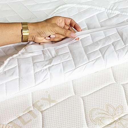 Set Saltea ortopedica cu arcuri Venetia Super Ortopedica Lux Flexa 160x200x30cm, fermitate tare, plasa arcuri Bonell, reversibila, aerisire perimetrala, Pachet textile Avantaj, 2 perne matlasate, 50x70cm, husa hipoalergenica, pilota iarna lavabila la 95°C [12]