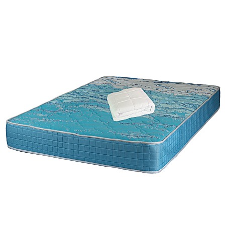 Produse - Set Saltea ortopedica cu spuma, Memory Foam Paris, 140x200x23cm, fermitate tare, cu spuma poliuretanica, memory foam 5 cm,  sistem de aerisire perimetral, Saltex plus pilota microfibra iarna, matlasata, lavabila la 95°C, 180x200cm