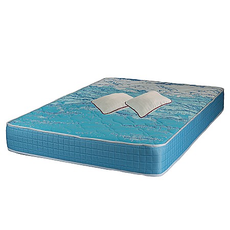 Produse - Set Saltea ortopedica cu spuma poliuretanica, Memory Foam 5 cm Paris, 180x200x23cm, fermitate tare, sistem de aerisire perimetral Saltex plus 2 perne matlasate microfibra 50x70cm, lavabile la  60°C