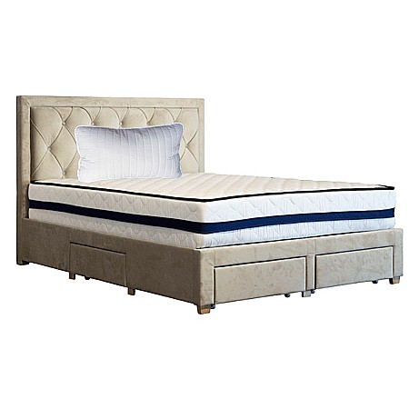 Produse - Set Saltea ortopedica, Iris Super Lux Comfort, 90x200x26cm, fermitate tare, cu plasa de arcuri tip Bonell, sistem de aerisire banda Spaceair, Saltsib plus perna matlasata microfibra 50x70cm, lavabila la 60°C