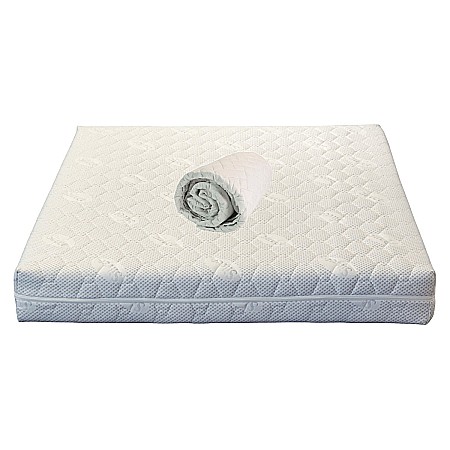 Produse - Set Saltea ortopedica, Jupiter Memory One 180x200x24cm, cu spuma poliuretanica, memory foam 4 cm, husa detasabila, tricot Silver Care, hipoalergenica, fermitate mediu spre tare, Saltsib plus husa matlasata, microfibra, lavabila la 95°C
