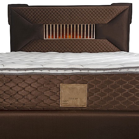 Set Saltea ortopedica, Lux Memory Piemond cu topper, 140x200x32cm, fermitate tare, plasa arcuri, memory foam 2,5 cm, husa matlasata, aerisire perimetrala, greutate maxima sustinuta 120 kg/utilizator, Saltex plus pilota iarna, hipoalergenica, 180x200cm [4]