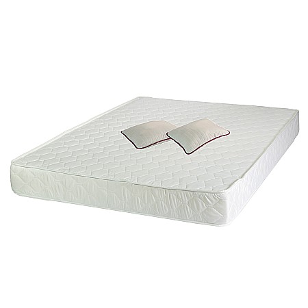 Promotii - Set Saltea ortopedica, Pegas Comfort Flex 180x200x20cm, fermitate tare, cu spuma poliuretanica, Saltsib plus 2 perne matlasate, microfibra 50x70cm