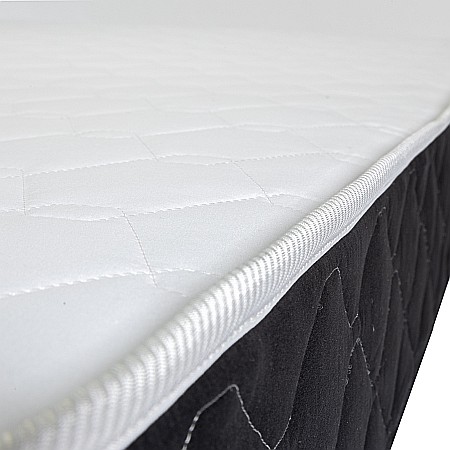 Set Saltea ortopedica, Praga 140x200x22 cm, plasa de arcuri tip Bonell, box spring system, fermitate medie, sistem de aerisire perimetral, Saltsib plus 2 perne matlasate, 50x70cm si husa hipoalergenica, microfibra, lavabila la 95°C [10]