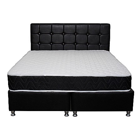 Set Saltea ortopedica Praga 160x200x22 cm, plasa de arcuri Bonell, box spring system, fermitate medie, aerisire perimetrala, Pachet textile Avantaj, 2 perne matlasate, antialergice, 50x70cm, husa hipoalergenica, lavabila la 95°C si pilota iarna, 180x200cm [8]