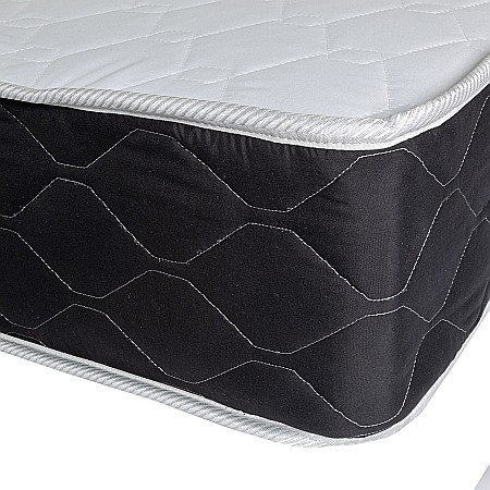 Set Saltea ortopedica, Praga 180x200x22 cm, cu plasa de arcuri tip Bonell, box spring system, fermitate medie, sistem de aerisire perimetral, Saltsib plus 2 perne matlasate microfibra 50x70cm, lavabile la 60°C [11]