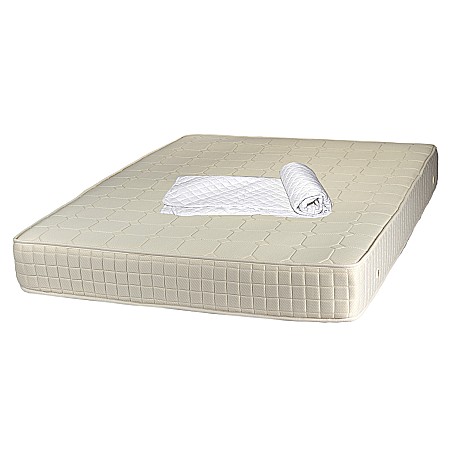 Produse - Set Saltea ortopedica, tip relaxa, Dafin Lux Ortopedic, 160x200x21cm, fermitate medie, cu plasa de arcuri tip Bonell, fata vara-iarna, sistem de aerisire cu butoni, Salt Confort plus husa hipoalergenica, microfibra, lavabila la 95°C