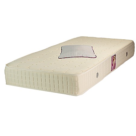 Promotii - Set Saltea ortopedica, tip relaxa, Dafin Lux Ortopedic, 90x200x21cm, fermitate medie, plasa arcuri tip Bonell, fata vara-iarna, sistem de aerisire cu butoni,  Salt Confort plus perna microfibra 50x70cm, lavabila la 60°C