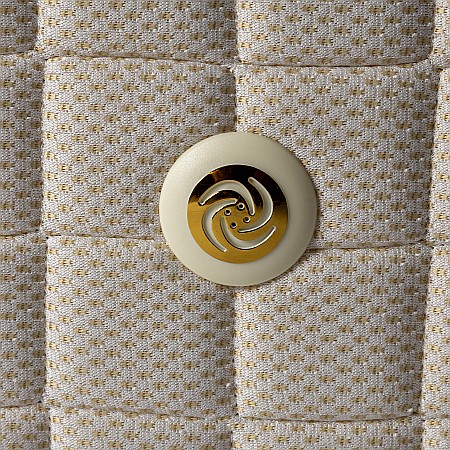 Set Saltea ortopedica tip relaxa Dafin Lux Ortopedic, 140x200x21cm, fermitate medie, plasa arcuri Bonell, fata vara-iarna, aerisire cu butoni, Pachet textile Avantaj, 2 perne matlasate 50x70cm, husa hipoalergenica, pilota iarna, densitate 400g/mp [6]