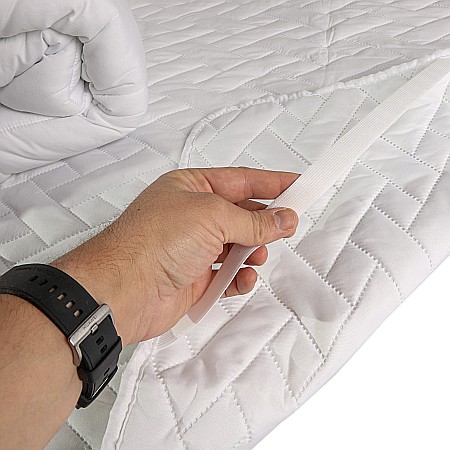 Set Saltea ortopedica, Tulip Super Lux Comfort, 160x200x30cm, fermitate tare, cu plasa de arcuri tip Bonell, sistem de aerisire banda Spaceair, Saltsib plus husa hipoalergenica, microfibra, lavabila la 95°C [7]