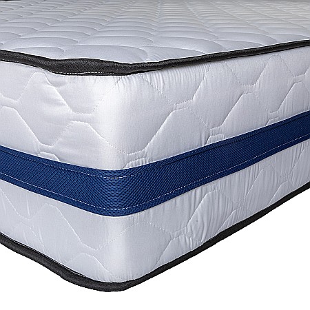 Set Saltea ortopedica Tulip Super Lux Comfort 180x200x30cm, fermitate tare, plasa arcuri tip Bonell, sistem de aerisire banda Spaceair, Saltsib plus Pachet textile Avantaj  cu 2 perne matlasate, husa microfibra si pilota iarna, hipoalergenica, 200x200cm [9]