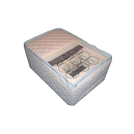 Set Saltea ortopedica, Uranus Standard Spring Comfort 140x200x26cm, plasa de arcuri Bonell, fermitate mediu spre tare, Saltsib plus 2 perne matlasate, umplutura siliconizata hipoalergenica, 50x70cm [4]