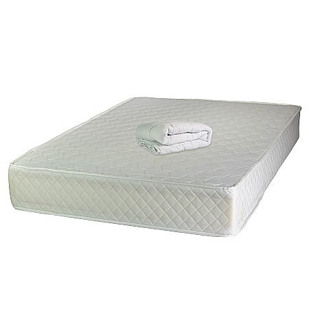 Promotii - Set Saltea ortopedica, Uranus Standard Spring Comfort 140x200x26cm, plasa de arcuri Bonell, fermitate mediu spre tare, Saltsib plus pilota microfibra iarna, matlasata, umplutura poliester, 180x200cm