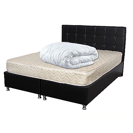 Produse - Set Saltea Super Ortopedica Sofia, 140x200x20cm, fermitate medie, cu plasa arcuri tip bonell, reversibila, sistem aerisire cu butoni, Saltex plus pilota hipoalergenica iarna, microfibra, umplutura poliester, densitate 400g/mp, 180x200cm