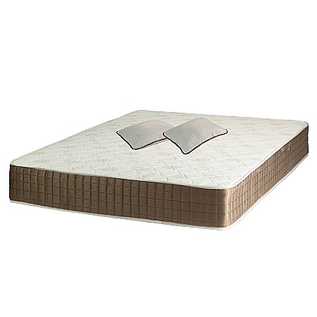 Produse - Set Saltea SuperOrtopedica Lux Roma, 140x200x23cm, fermitate tare, cu plasa arcuri tip bonell, reversibila, sistem aerisire perimetral, Saltex plus 2 perne matlasate microfibra 50x70cm, lavabile la  60°C