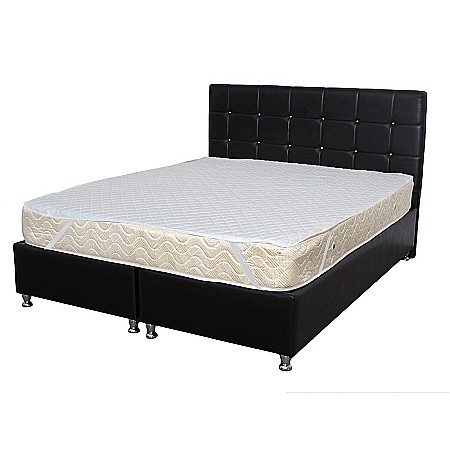 Produse - Set Saltea SuperOrtopedica Sofia, 140x200x20cm, fermitate medie, cu plasa arcuri tip bonell, reversibila, sistem aerisire cu butoni, Saltex plus husa hipoalergenica, microfibra, lavabila la 95°C