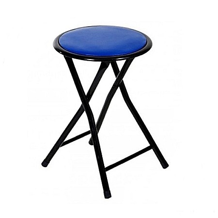 Scaune pliante - Taburet pliant Maroc, cadru metalic, piele ecologica, 80 kg, multicolor