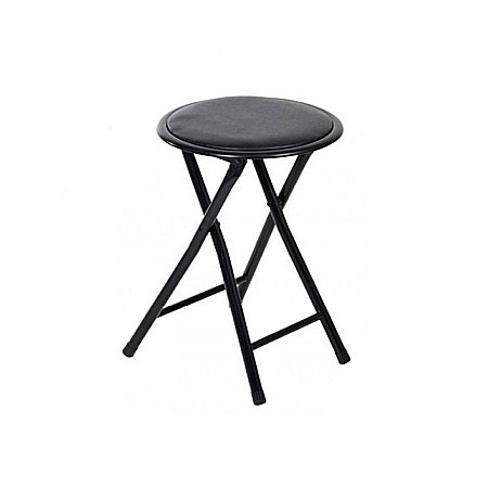 Scaune pliante - Taburet pliant Maroc, cadru metalic, piele ecologica, 80 kg, multicolor