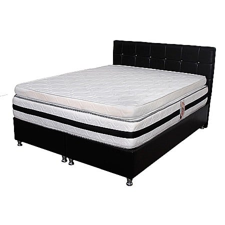 Topper saltea 180x190 spuma 10cm, fermitate medie spre tare, spuma poliuretanica, husa fixa matlasata, microfibra, Saltsib [1]