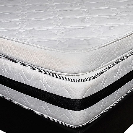 Topper saltea 200x200 spuma 10cm, fermitate medie spre tare, spuma poliuretanica, husa fixa matlasata, microfibra, Saltsib [2]