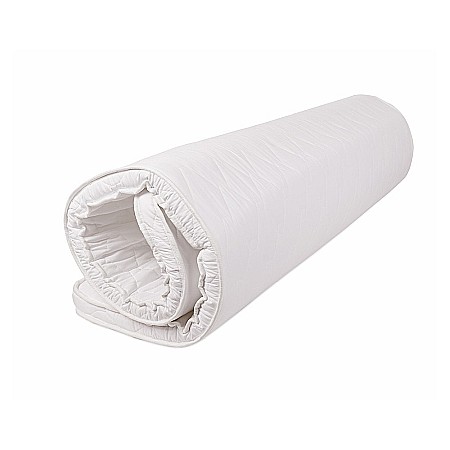Produse - Topper saltea 200x200 Spuma Memory 5cm, fermitate moale, husa fixa matlasata, microfibra, Saltsib