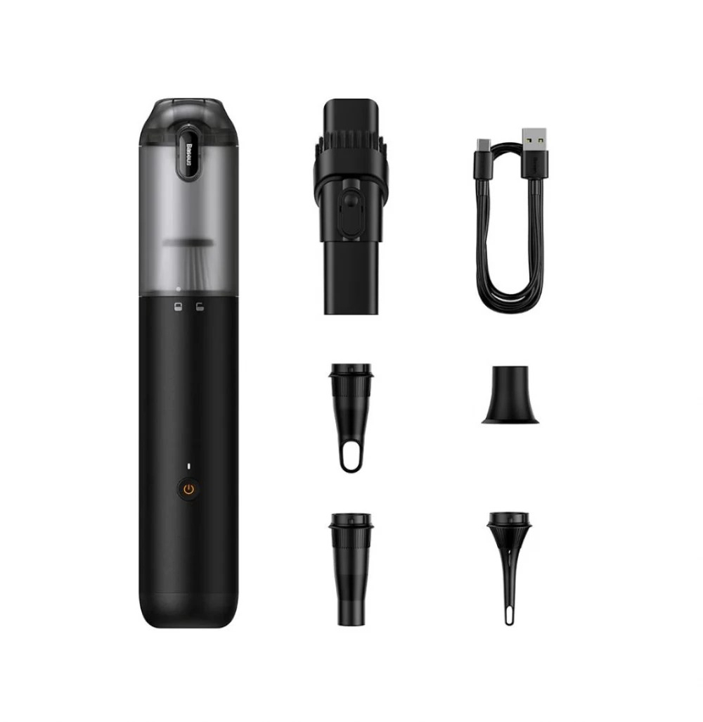 Aspirator auto wireless Baseus A3 Lite, 12000Pa, 6000mAh, USB-C, 100W, Negru [6]