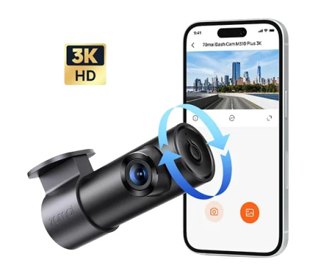 Produse - Cameră auto DVR 70mai M310 Plus 3K, Night Vision, G-Senzor, Wi-Fi, 3MP, Negru